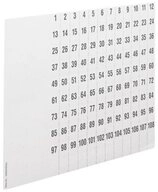 Hager Verteilerbox Hager ZZ90C Hager ZZ90C Beschriftungsb&ouml;gen universZ Nummerierung