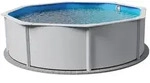 Planet Pool Rundpool Stahlwandpool rund Gr&ouml;&szlig;e w&auml;hlbar, 120 cm tief, Sta