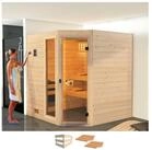 weka Sauna Valida, BxTxH: 189 x 172 x 204 cm, 38 mm, ohne Ofen