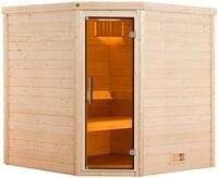 weka Sauna Massivholzsauna TURKU 1, BxTxH: 195 x 178 x 205 cm, 45 mm,...