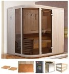 weka Sauna Sara 1, BxTxH: 194 x 194 x 199 cm, 68 mm, 7,5 kW Ofen mit ext....