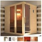 weka Sauna Kemi Panorama, BxTxH: 162 x 193 x 200 cm, 45 mm, 7,5 kW Bio-Ofen mit...