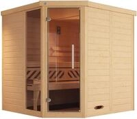 weka Sauna Design-Sauna KEMI Eck 1, BxTxH: 195 x 195 x 200 cm, 45 mm,...