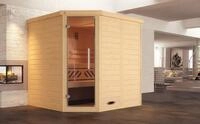 weka Sauna Design-Sauna KEMI Eck 1, BxTxH: 195 x 195 x 200 cm, 45 mm,...