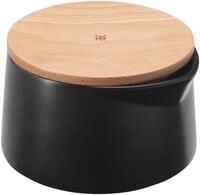 WMF Zuckerdose KINEO, Schwarz matt, Braun, 230 ml, Steinzeug, (1-tlg), Deckel...