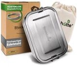 Blockh&uuml;tte Lunchbox Premium Edelstahl Brotdose 800ml, Auslaufsicher,...