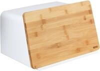 WENKO Brotkasten Modell Kubo, Bambus, Kunststoff, (1-tlg), moderne Brotbox mit
