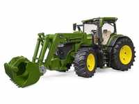 Bruder® Modelltraktor Traktor John Deere 7R350 mit Frontlader, 03151