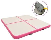 vidaXL Gymnastikmatte Aufblasbare Gymnastikmatte mit Pumpe 200x200x10 cm PVC...