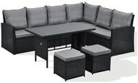 SVITA Loungeset MONROE, (Set, 4-tlg., Gartenlounge), Garten-Lounge, Poly-Rattan,