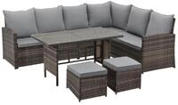 SVITA Loungeset MONROE, (Lounge-Set, 4-tlg., Gartenlounge), Garten-Lounge,