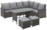 SVITA Loungeset MONROE, (Lounge-Set, 4-tlg., Gartenlounge), Garten-Lounge,