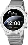 Lotus Multifunktionsuhr Lotus Herrenuhr Edelstahl silber schwarz,