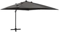 vidaXL Sonnenschirm Ampelschirm mit LED-Beleuchtung 300 cm Anthrazit