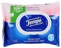 TEMPO feuchtes Toilettenpapier Feuchte Toilettent&uuml;cher sanft & pur...