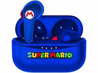 OTL Super Mario Kopfhörer, kabellos, Bluetooth V5.0, mit Ladebox, Rot