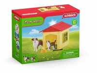 Schleich Farm World Hundehütte mit Australian Shepherd-Welpe 42573)