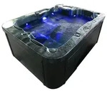 HOME DELUXE Whirlpool Outdoor Whirlpool BLACK MARBLE, (Inkl. Heizung, 27