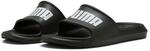 Badesandale PUMA "DIVECAT V2 LITE", Gr. 39, schwarz-wei&szlig; (puma schwarz, puma wei&szlig;),