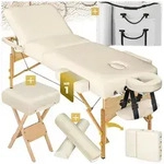 tectake Massageliege 3 Zonen Massageliege-Set (Set, 1-St., mit Tragetasche),...