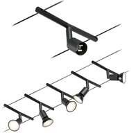 Paulmann Deckenleuchte Paulmann 94446 Seil-Komplettsystem GU5.3 Schwarz (matt), Chrom