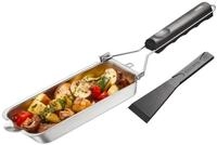 GEFU Grillschale Grillpf&auml;nnchen BBQ Edelstahl Grillpfanne Grill Gem