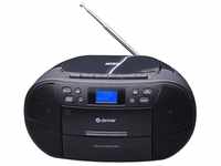 Denver TDC-280B Stereo-CD Player (CD-Player mit Kassette, DAB+, UKW Radio und...