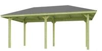 weka Pavillon Gartenoase 651 B Gr.1, 19 mm Massivholzdach