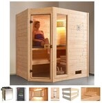 weka Sauna Valida Eck 1, BxTxH: 189 x 139 x 203,5 cm, 38 mm, 4,5 kW...