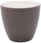 Greengate Becher Alice Latte Cup dark chocolate 0,3 l, Steingut