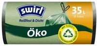 Swirl M&uuml;llbeutel Swirl &Ouml;ko M&uuml;llbeutel mit Tragegriff 35 L 12 St&uuml;ck