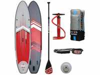 JBAY.ZONE Inflatable SUP-Board J3 Comet Touring SUP Board Komplettset rot
