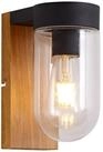 Brilliant Au&szlig;en-Wandleuchte Cabar, ohne Leuchtmittel, Au&szlig;enwandlampe holz
