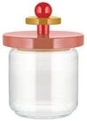 Alessi Vorratsdose Sottsass Collection Twergi Rosa 750 ml, Buchenholz, Glas,...