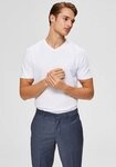 Selected V-Shirt SLHNEWPIMA SS V-NECK TEE B NOOS