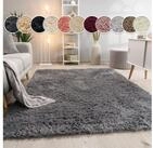 Paco Home Hochflor-Teppich Silky 591, rechteckig, H&ouml;he: 37 mm, Uni-Farben, besonders
