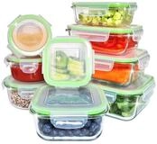 Fresh Master Frischhaltedose 18 tlg. Glas Vorratsdosen Set Frischhaltedosen