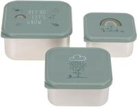 L&Auml;SSIG Lunchbox Garden Explorer, green, Edelstahl, Polyprophylen (PP), (Set, 3-tlg)