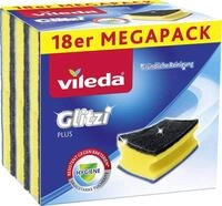 Vileda Geschirrschwamm Vileda Topfreiniger Glitzi Plus Mega-Pack 18er