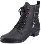 Schn&uuml;rstiefelette RIEKER, Damen, Gr. 36, schwarz, Lederimitat, Schuhe