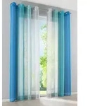 Gardinenbox Gardine (2 St), &Ouml;sen, transparent, Voile, Farbverlauf Vertikal