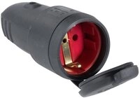as - Schwabe AS Schwabe 60415 Schutzkontaktkupplung Gummi 230 V Schwarz IP44