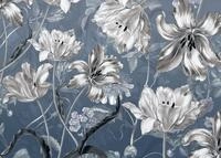 Komar Vliestapete Digitaldruck Vlies - Merian Blue - Gr&ouml;&szlig;e 350 x 250 cm,...