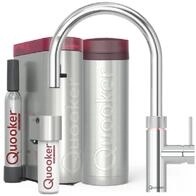 QUOOKER K&uuml;chenarmatur Flex Round Set, PRO3 Reservoir, CUBE verchromt FXRCHR...