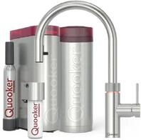 QUOOKER K&uuml;chenarmatur Flex Round Set, PRO3, CUBE Voll-Edelstahl FXRSST PRO3...
