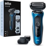 Braun Elektrorasierer Series 6 61-B1500s EasyClick 81770300 Folienrasierer Blau
