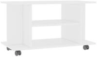 vidaXL TV-Schrank NA TV-Schrank mit Rollen Wei&szlig; 80x40x40 cm Spanplatte Lowboard