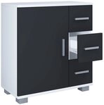 VCM Midischrank Holz Badm&ouml;bel Midischrank Bad Schublade Zalo (1-St)