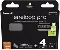 eneloop 4 Akku AA 2500mAh eneloop pro pre-charged in 4er Akkubox Batterie