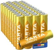 VARTA Longlife AAA Batterie, LR03 (1,5 V, 40 St), Made in Germany, 1.5V, 10...